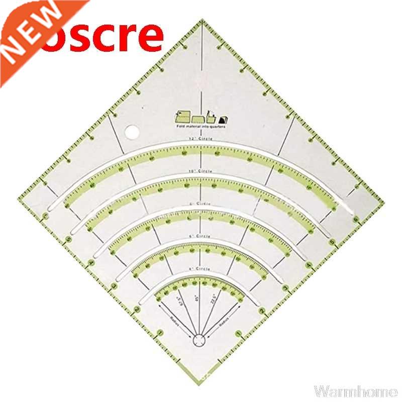Arcs Fans Quilt Circle Cutter Ruler,Multifunctional Arc Cu