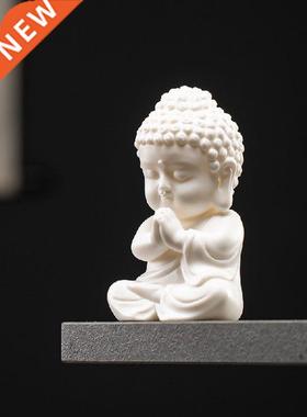 Chnese Whte Porcelan Creatve Taola Buddha Ornament