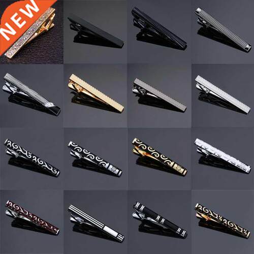 high-end Tie Clip men jewelry luxury Classic gold lase Matte