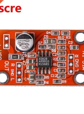 AD828 Stereo Dynamic Microphone Preamplifier Board MIC Pream