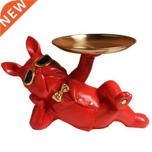 Nordic French Bulldog Sculpture Dog Figurine Statue Key