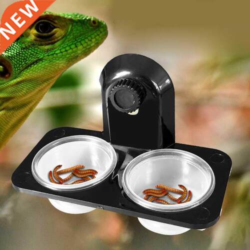 1pcs ABS Reptile Tank Food Water Feeding Bowl Insect Spider