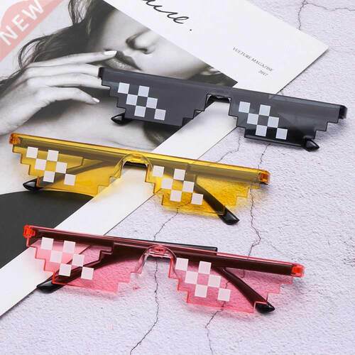 1PC NEW Mosaic Sunglasses Trick Toy Thug Life Glasses Deal W