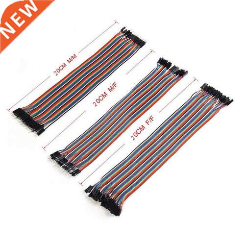 3 x 40pcs 20cm 2.54mm Male to Female Dupont Wire Jumper for