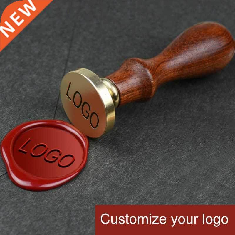 Wx Sel Stmp Privte Customize Logo Pttern Retro ntique - 实物图