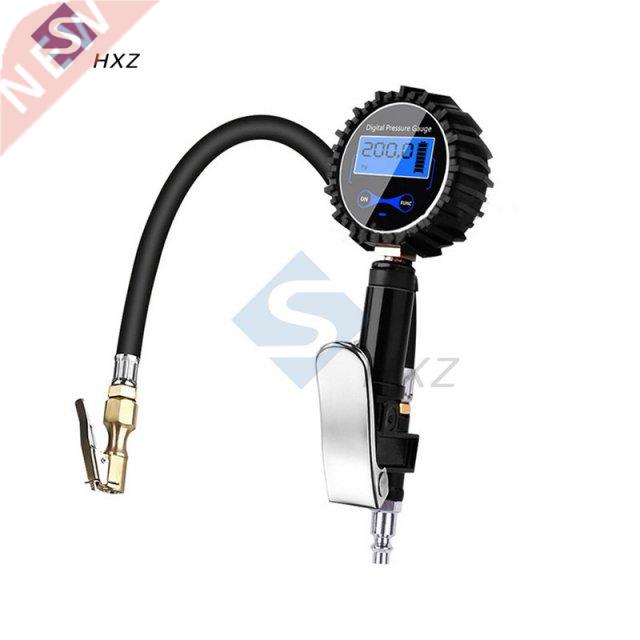 Digital Car Air Tire Pressure Inflator Quick Clip Gauge LCD