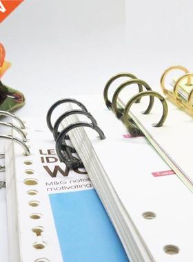 2Pcs Metal Ring Binder Calendar Circle Stationery Office Met