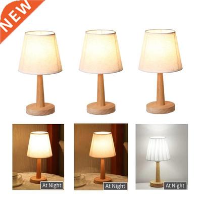 LED Table Lamp Wooden Decorative Bedroom Bedside Desk Lamp