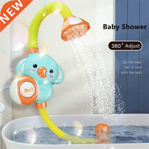 Electric Elephant Shower Toys Kids Baby Bath Spray Water Fau