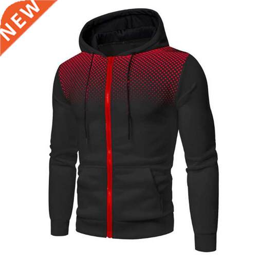 Autumn Zip Hoodie Men 2021 New Casual Solid Men's Hoodies Sw