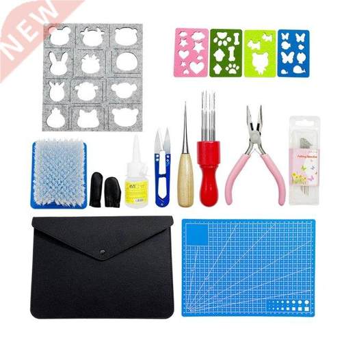 Needle Felting Starter Kit Applique Mold Crafts Wool Felt Mo