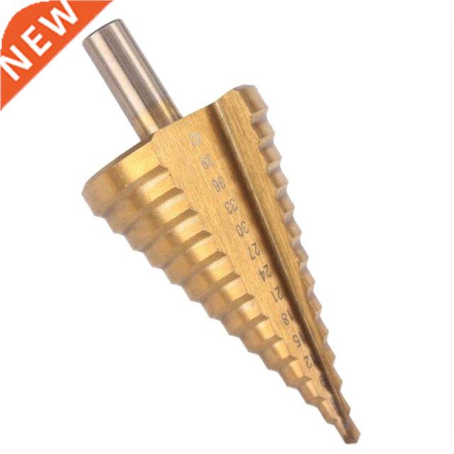 HSS Step Cone Drill Bit - 4-42Mm 14 Sizes Round Shank Hole C