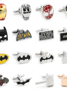 Classic Superheroes Cufflinks 28 Styles Option Quality Brass