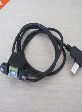 90 Degree Angled USB 2.0 B male to female extenson Screw Lo
