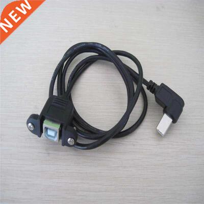 90 Degree Angled USB 2.0 B male to female extenson Screw Lo