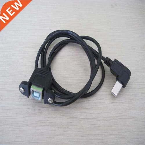90 Degree Angled USB 2.0 B male to female extenson Screw Lo