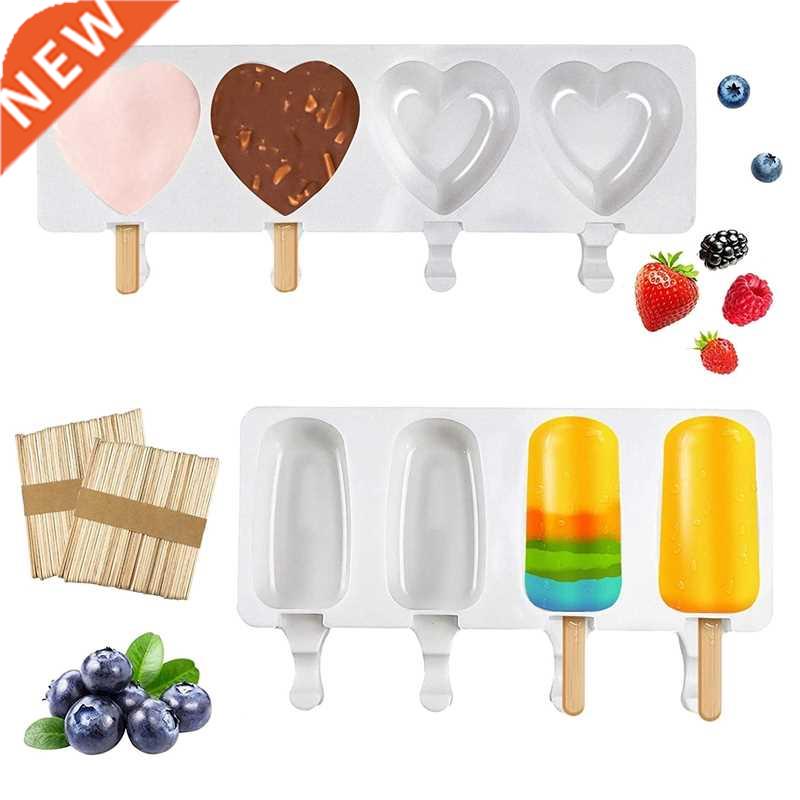 2 Pcs Silicone Popsicle Molds For Cake & Ice Cream,4