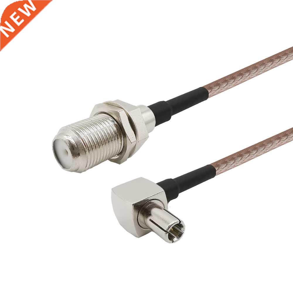1Pcs Right Angle TS9 Male to F Female RF Coaxial Connector R