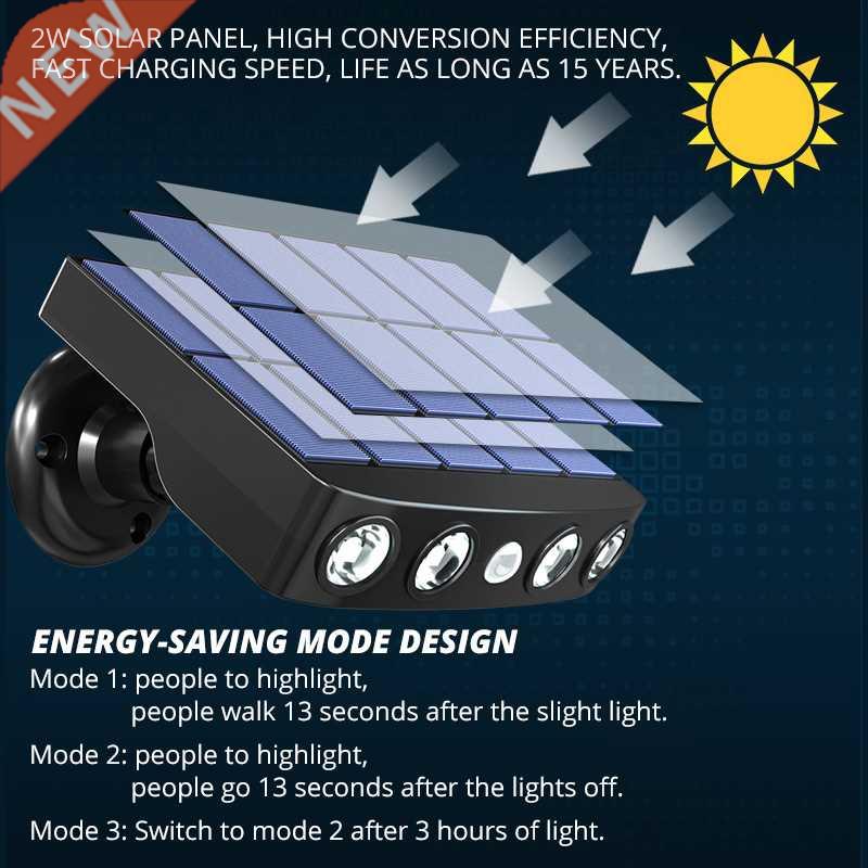 3000W LED Solar Light Outdoor Motion Sensor IP8 Waterproof G
