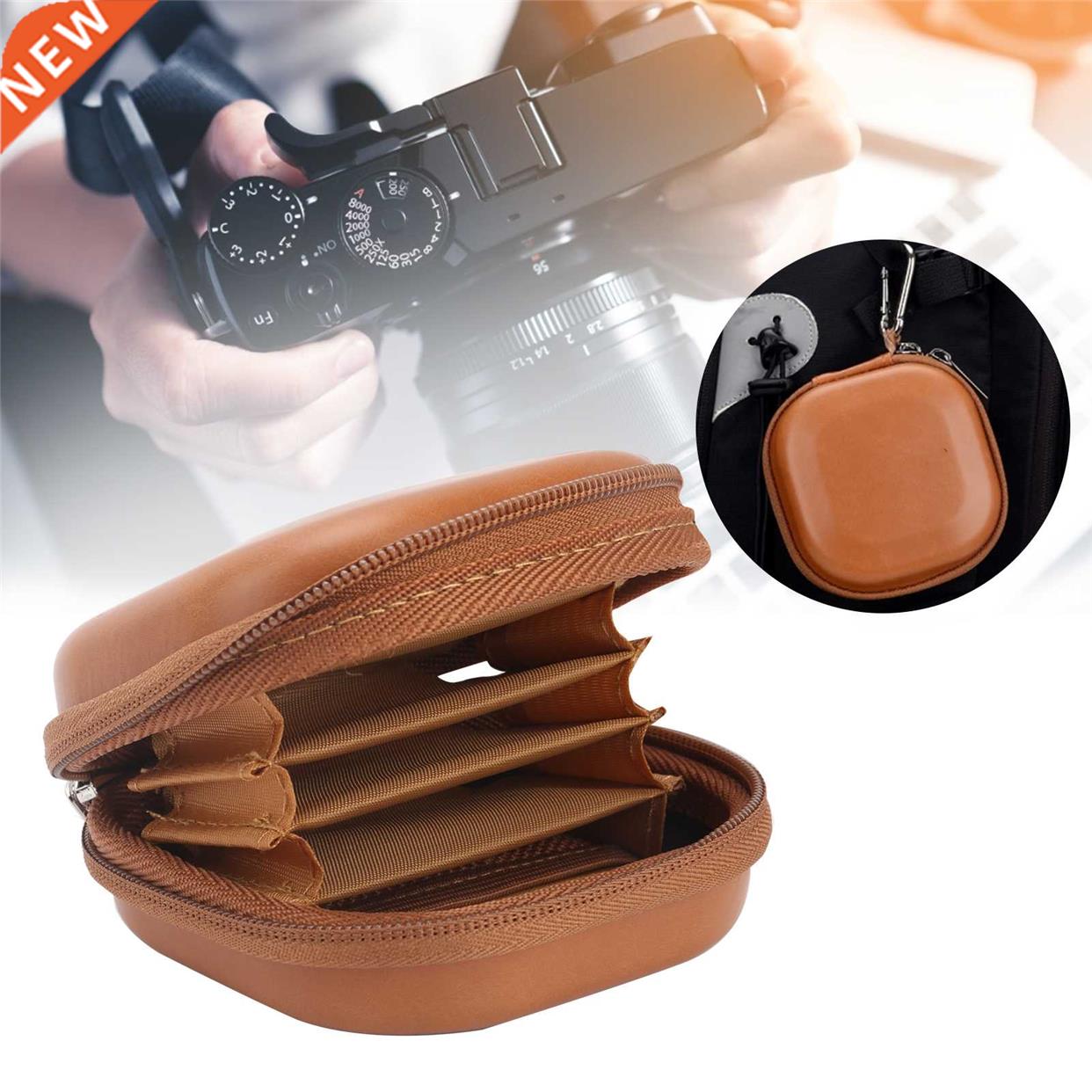 5 Pockets Circular Lens Filter Protector Storage Case Bag ve