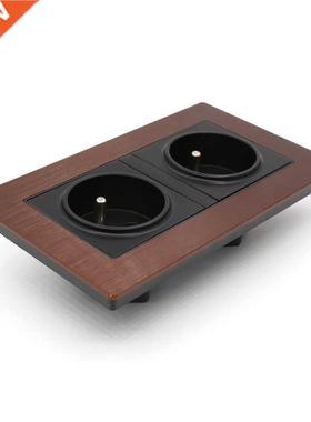 ONE Moonsaudio FT-SWS Double Rhodium Schuko Wall Socket with