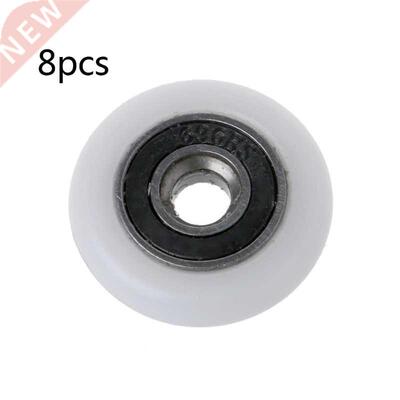 8 Pcs Shower Door Runner Rollers Wheels Pulleys Replacement