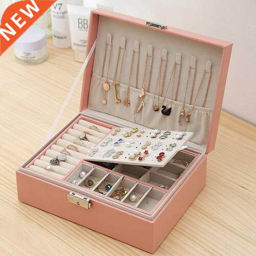 2021 New PU Leather Jewelry Storage Box Portable