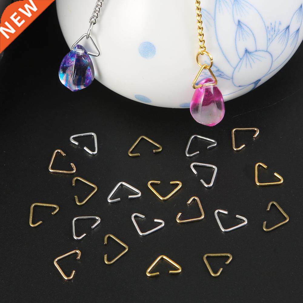 20-100pcs 6x10mm Metal Iron Triangle Clasps Buckle For DIY E