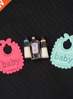 Baby Bottles Shampoo Bibs Set Nursery Accessory Gift 1:12
