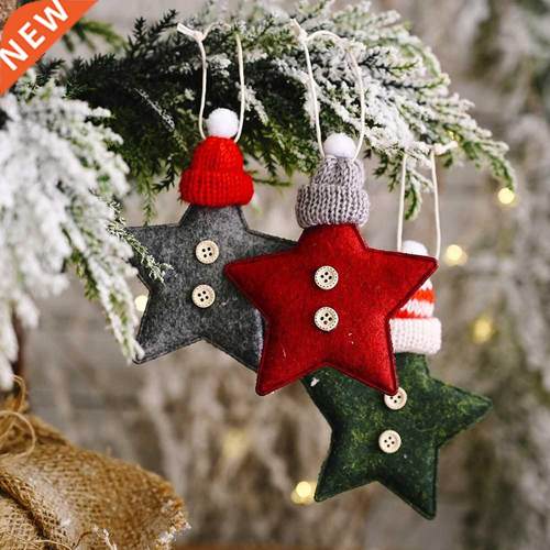 Christmas Felt Star Christmas Tree Decorations Hanging Penda