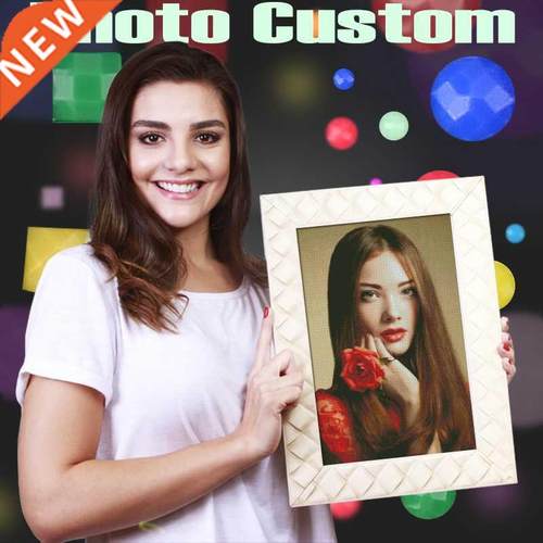 HOMFUN Photo Custom Diamond Embroidery Full Square/Round Cry