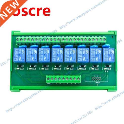 8 channels 48V 10A Relay Module driver board output amplifie