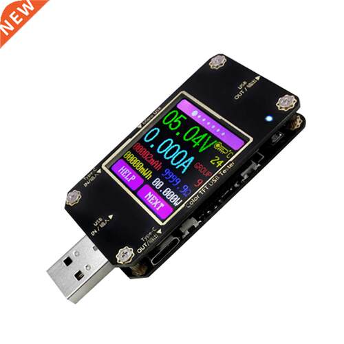 Type C USB Tester with TFT LCD Color Screen USB Voltmeter Am