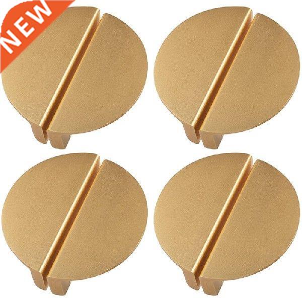 8Pack Champagne Gold Drawer Pulls,2.5 Inch Half Moon