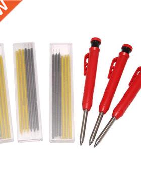 Solid Carpenter Pencils with 18 Refills, Woodworking Tools S