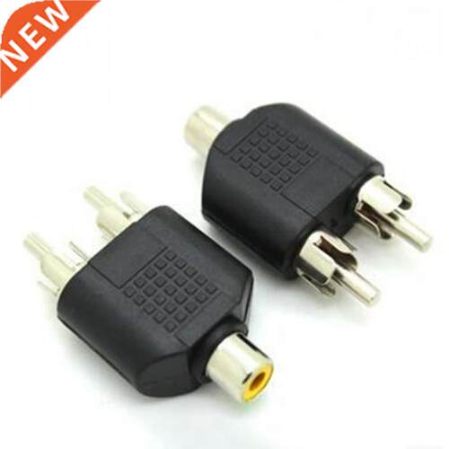 2 RCA Sockets to 3.5MM Female Phono Plug Phono AV Audio Vide