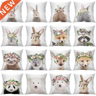 Cute Velvet Decorative Pillow Case 45X45 Cushion Covers Hom