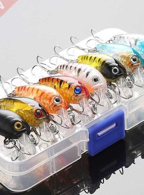 DONQL Mixed Colors Fishing Lure Set 5/8pcs Minnow Baits Kit