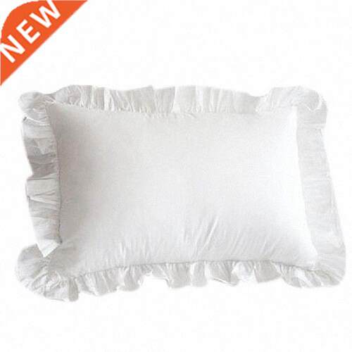 Quality 100% Cotton Ruffle Pillowcase Ruffled Pillow Cover