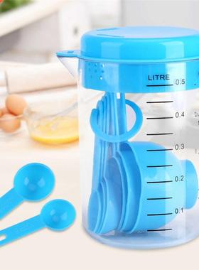 Measurng Spoon and Cup Sets 7PCS Combnaton Ktchen Flour