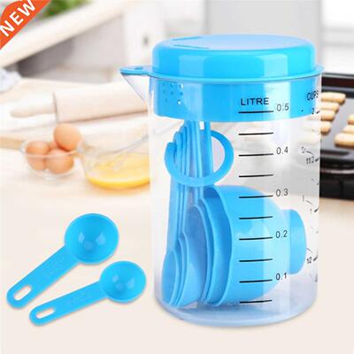 Measurng Spoon and Cup Sets 7PCS Combnaton Ktchen Flour