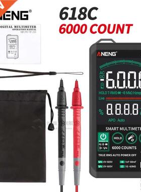 618C Digital Multimeter Smart Touch DC og Bar True RMS Auto