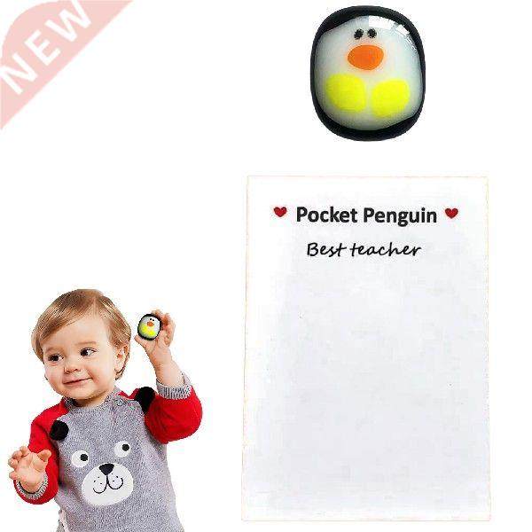 Miniature Penguin Figurine Pocket Penguin Hug With Message