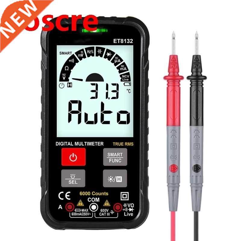 ET8132 Push-button Smt Digital Multimeter Automatic Recogn