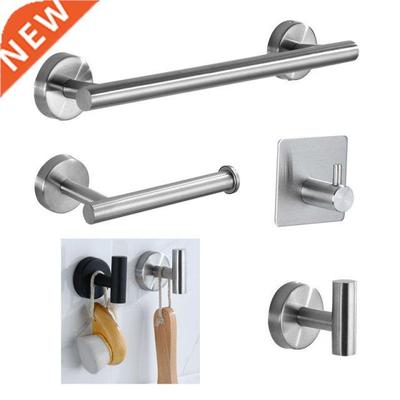 Stainless Steel Bathroom Hardware Set Silver Black Robe Hook