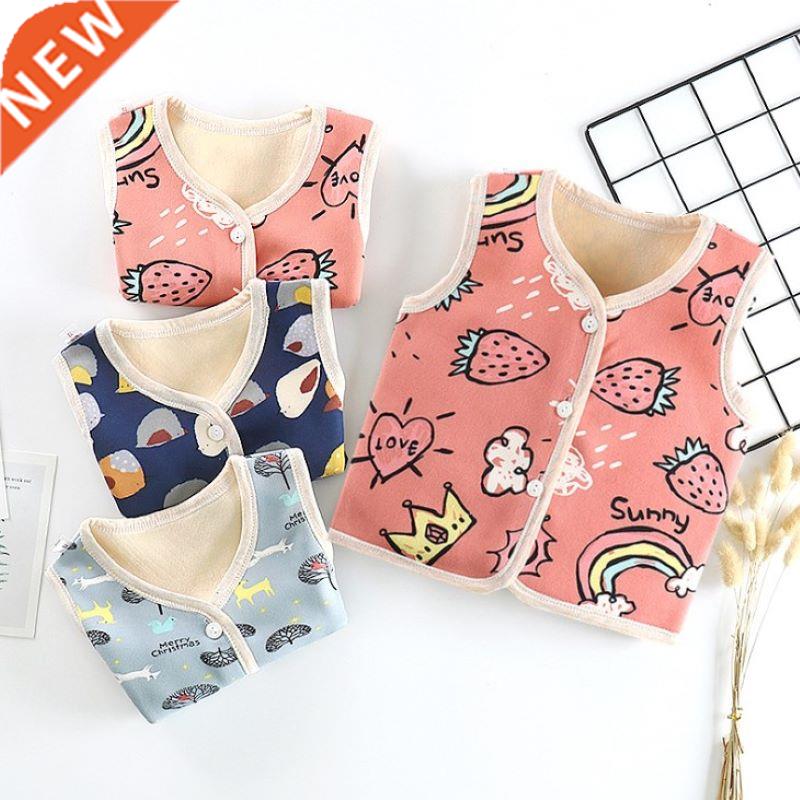 new Toddler Vest Cotton Prnted Kds Thck Wastcoats nfant