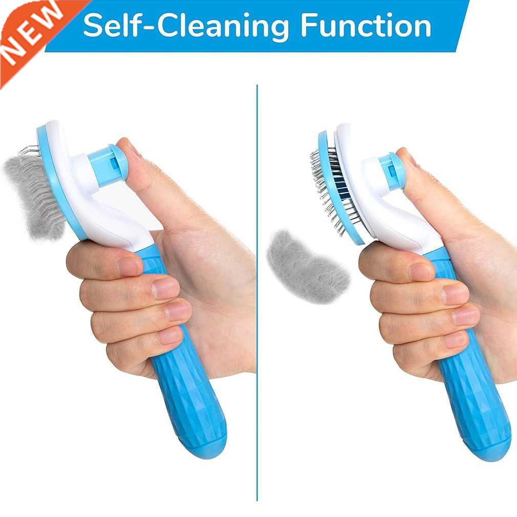 Pet Comb Self Cleaning Brush Professional Grooming Brush for