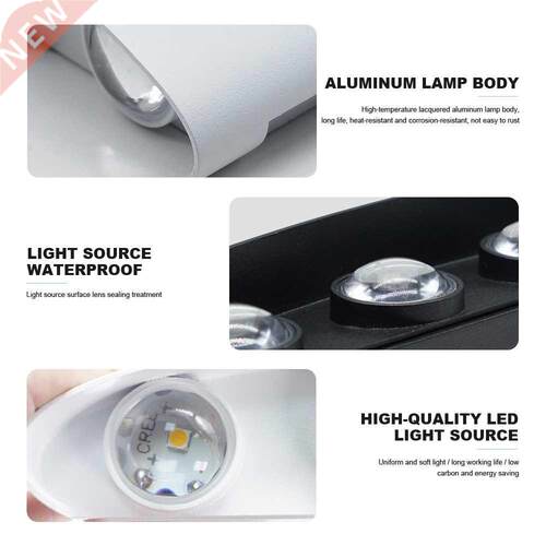 LED Wall Lamp Modern Simple Aluminum Indoor Living Room Bedr