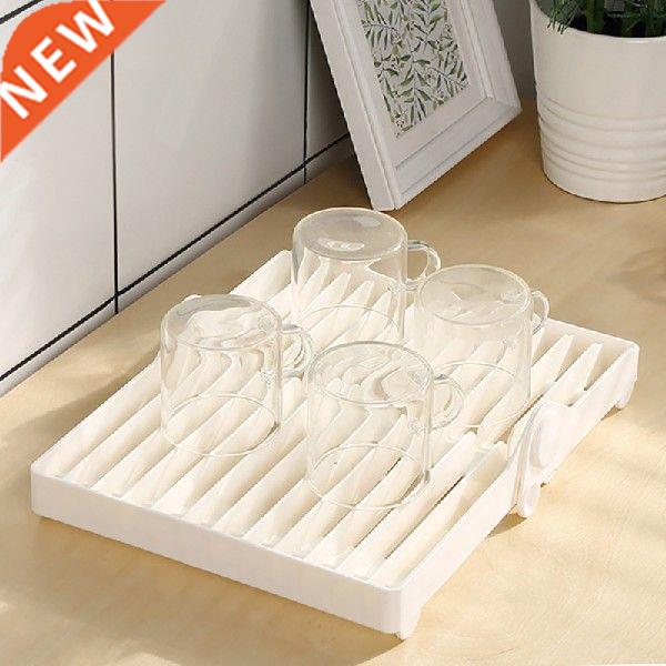 Folding Plate Storage Rack Household Cup Drying Rack