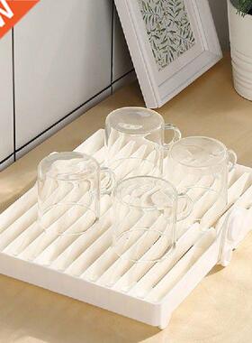 Folding Plate Storage Rack Household Cup Drying Rack